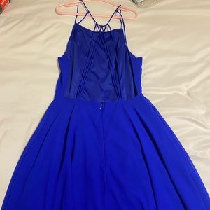 Royal blue short dress
